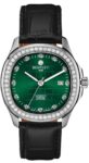 Bentley Ultimate Diamond Automatic Men's Watch – Dark Green Dial with Black Leather Strap